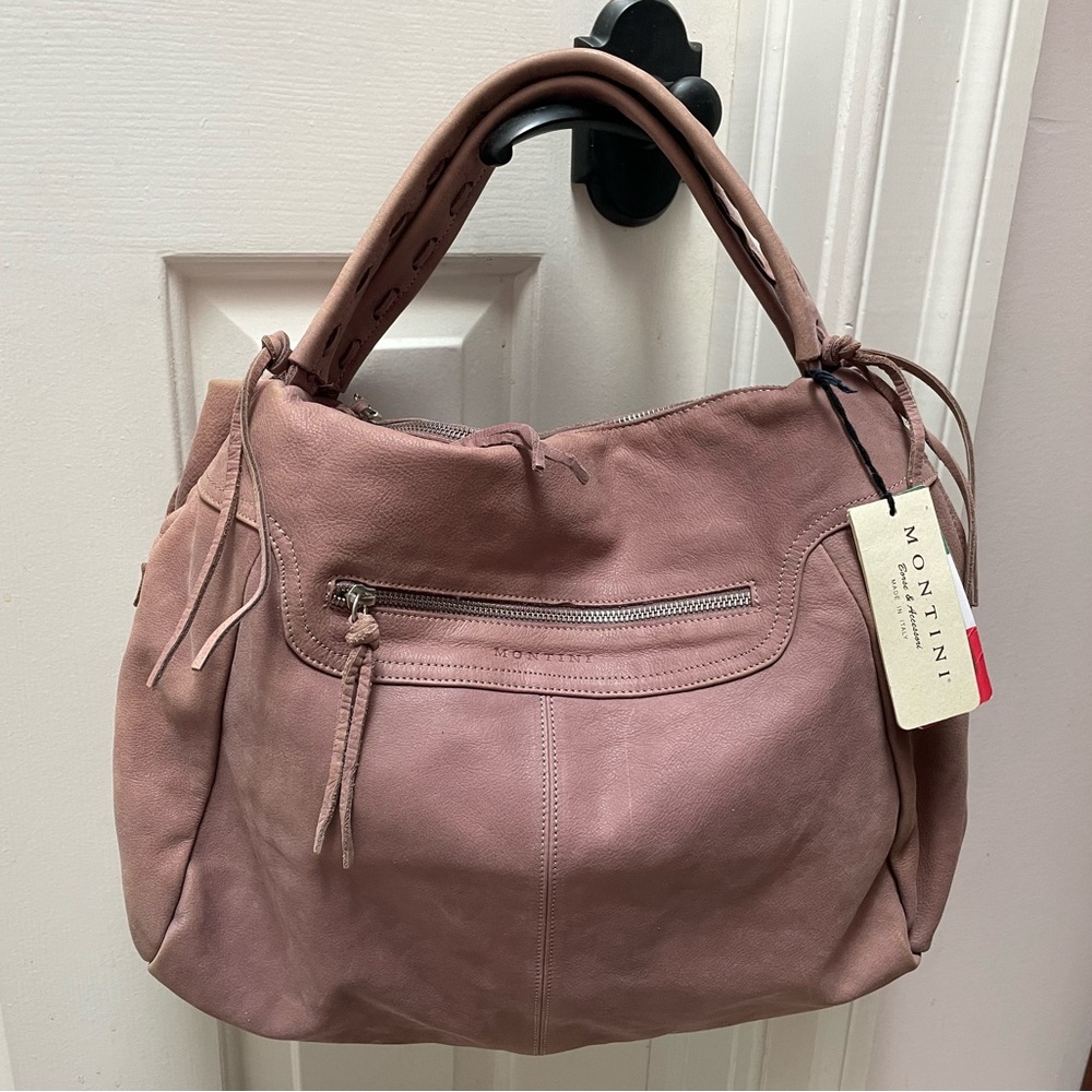 Montini leather bag. Made in Italy